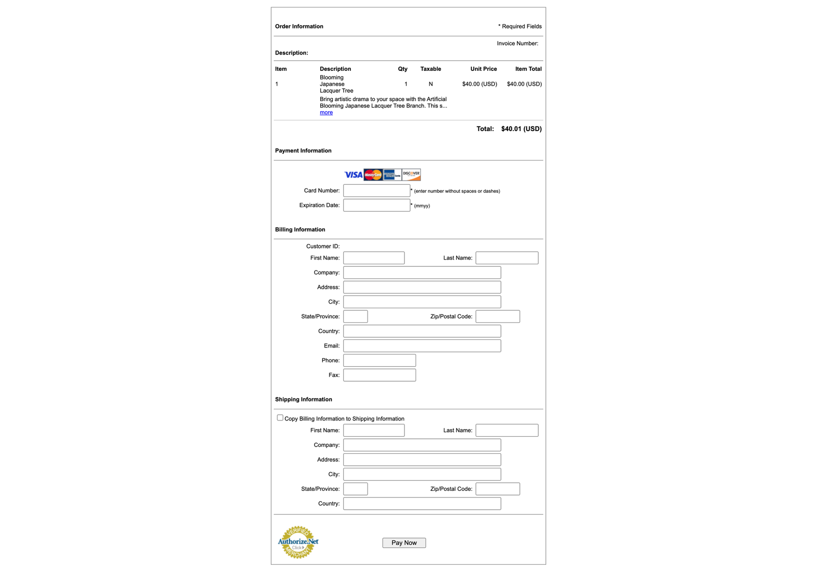 Étape 2 - Paiement sécurisé